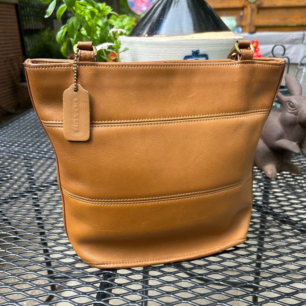 Coach Tan Vintage Tribeca Leather Women's Bag